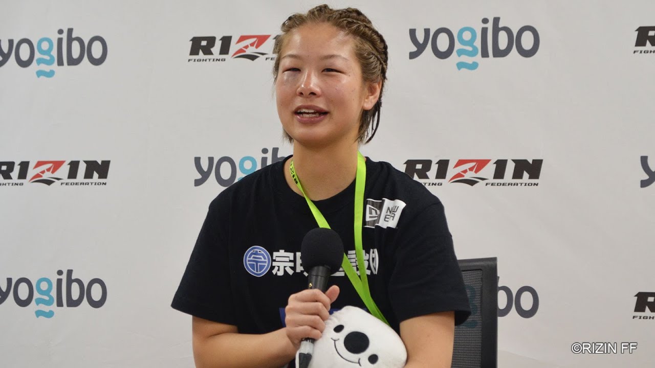Yogibo presents RIZIN 27 浅倉カンナ 試合後インタビュー background