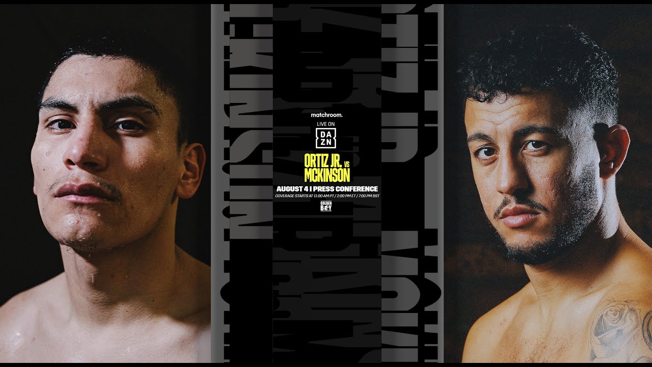 Vergil Ortiz Jr. vs. Michael McKinson Final Press Conference đ background