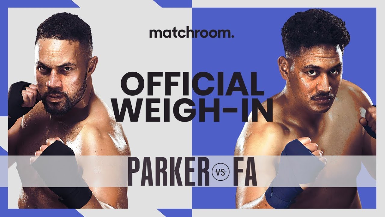 Joseph Parker vs Junior Fa weigh-in background