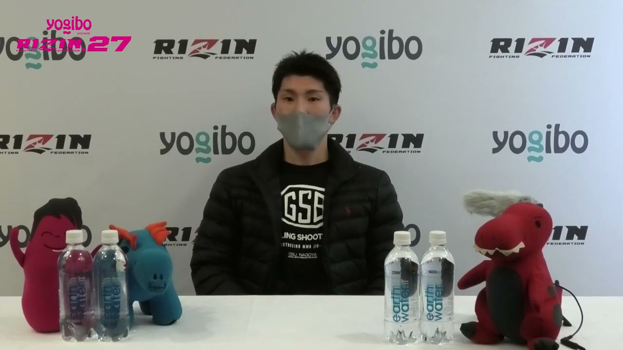 Yogibo presents RIZIN 27 佐藤執斗 試合前インタビュー background
