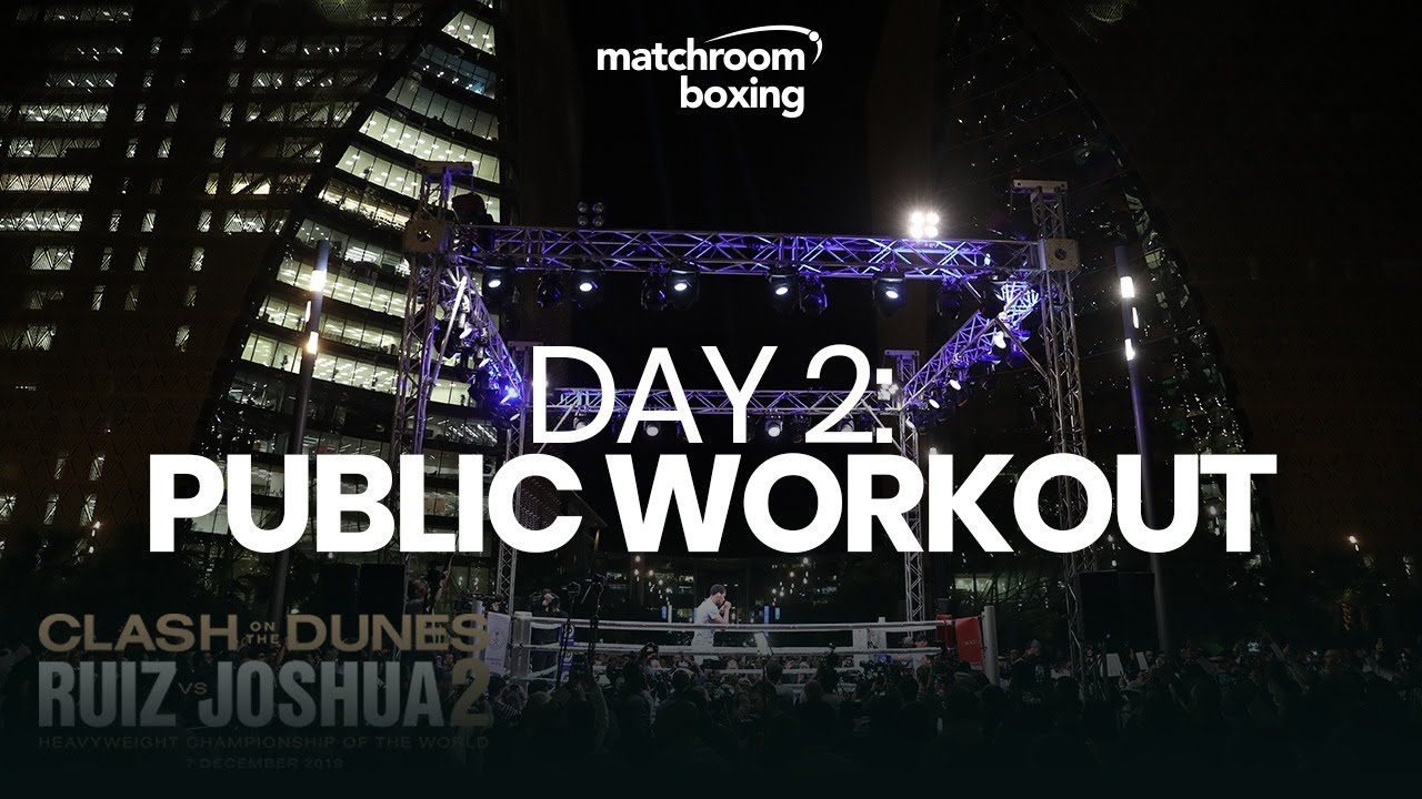 Andy Ruiz vs Anthony Joshua 2 Fight Week | Public Workout (Ep 2) Behind The Scenes background