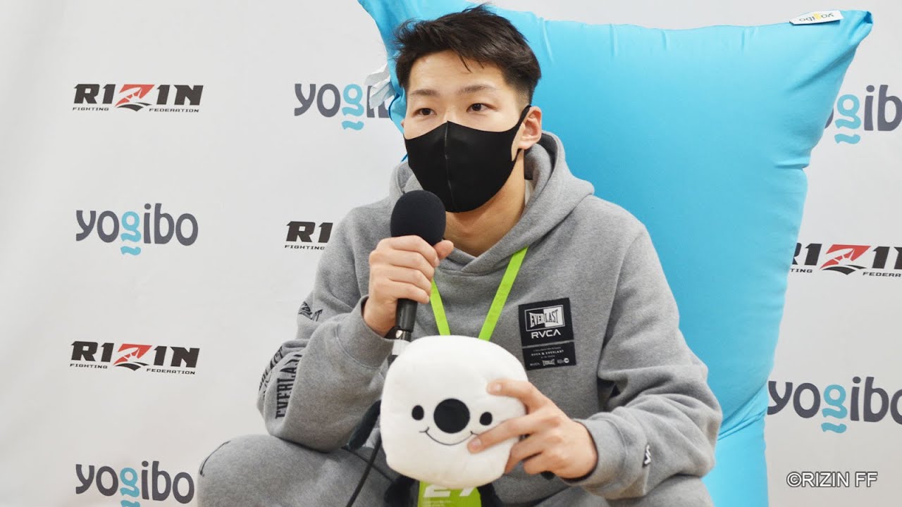 Yogibo presents RIZIN 27 吉田陸 試合後インタビュー background