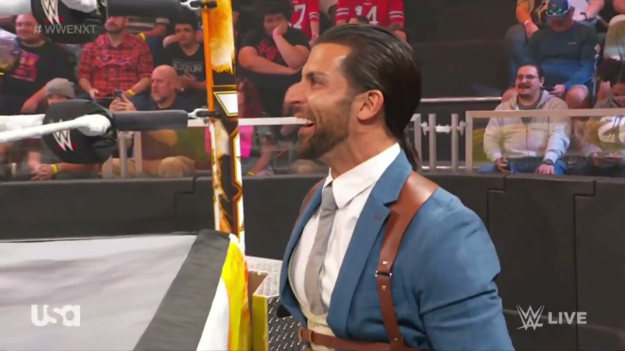 WWE NXT VON WAGNER VS ANDRE CHASE VS AXIOM 12/06/22 background