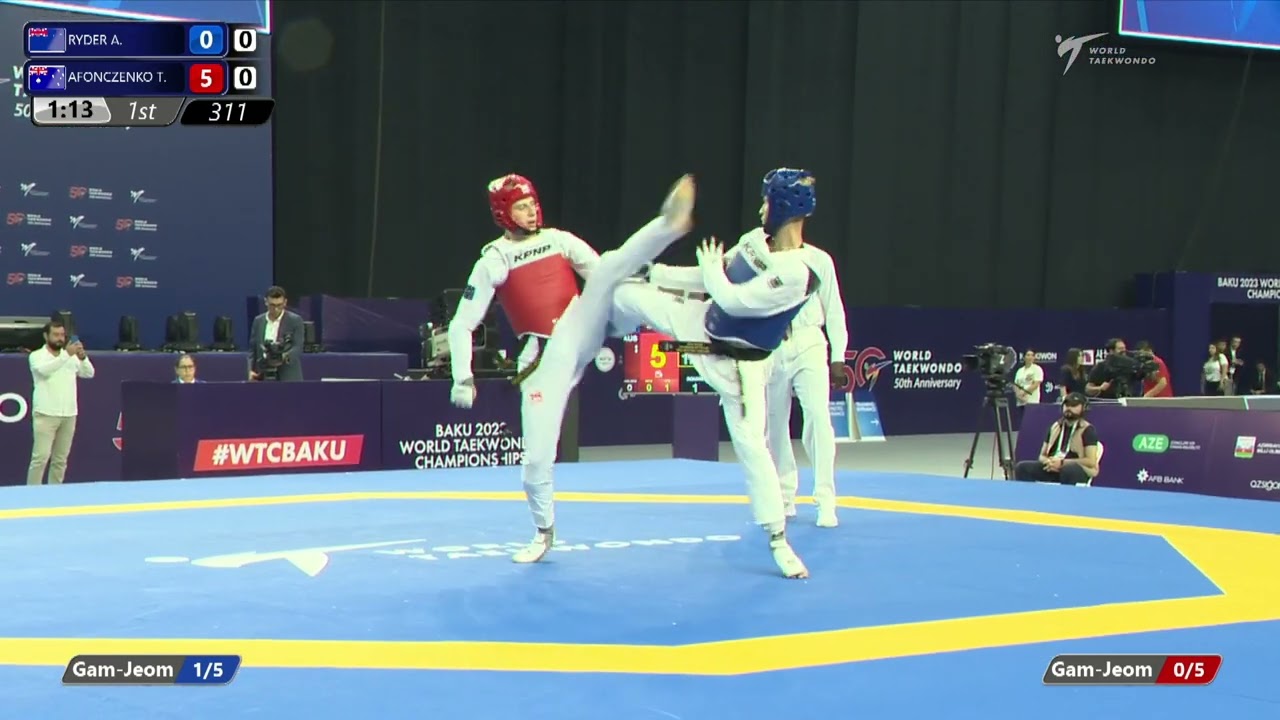 311 R64 Men 68kg NZL RYDER A AUS AFONCZENKO T