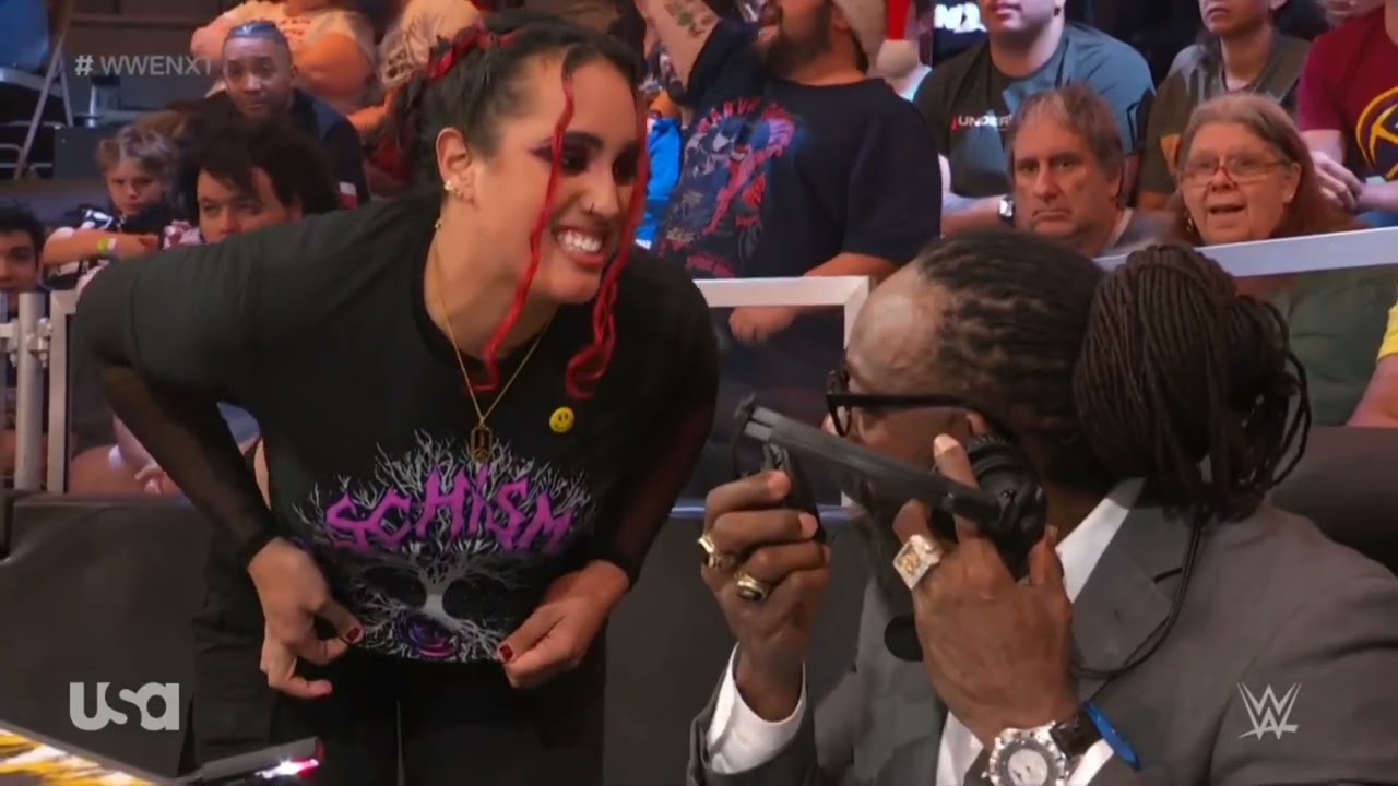 WWE NXT THE SCHISM VS MALIK BLADE & EDRIS ENOFE & ODYSSEY JONES 12/27/22 background