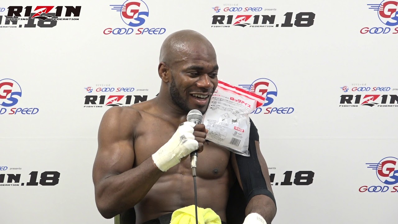 イーブス・ランドゥー GOOD SPEED presents RIZIN.18 試合後インタビュー background