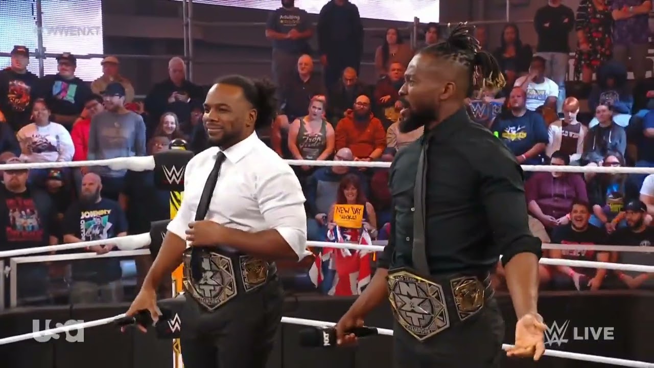 WWE NXT THE NEW DAY ENTRANCE 01/17/23 backdrop