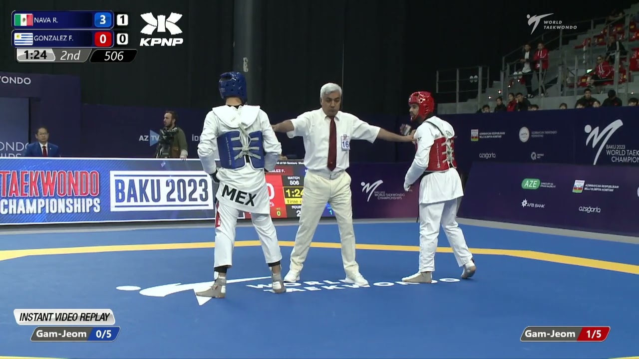 506 R64 Men 74kg MEX NAVA R URU GONZALEZ F background