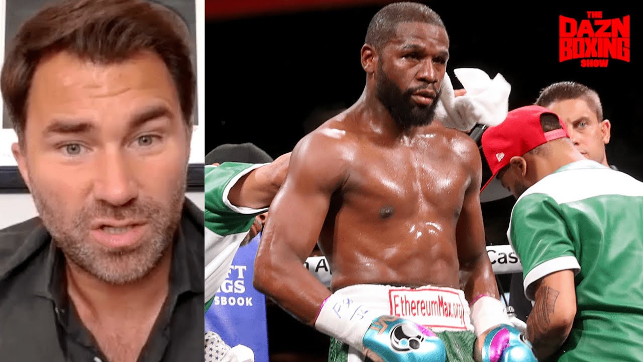 Eddie Hearn Upset At Floyd Mayweather's "Legalized Bank Robbery" background