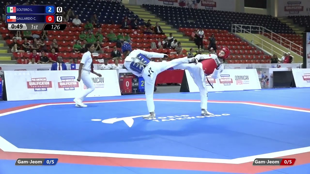 126 Bronze Medal Contest W 67kg MEX SOLTERO L CHI GALLARDO C background