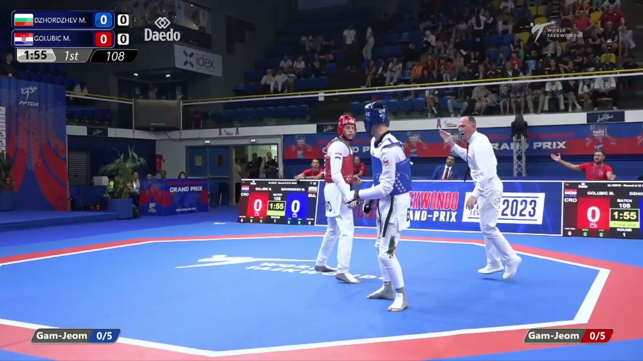 108 Round of 32 MEN M 68KG BUL DZHORDZHEV M CRO GOLUBIC M