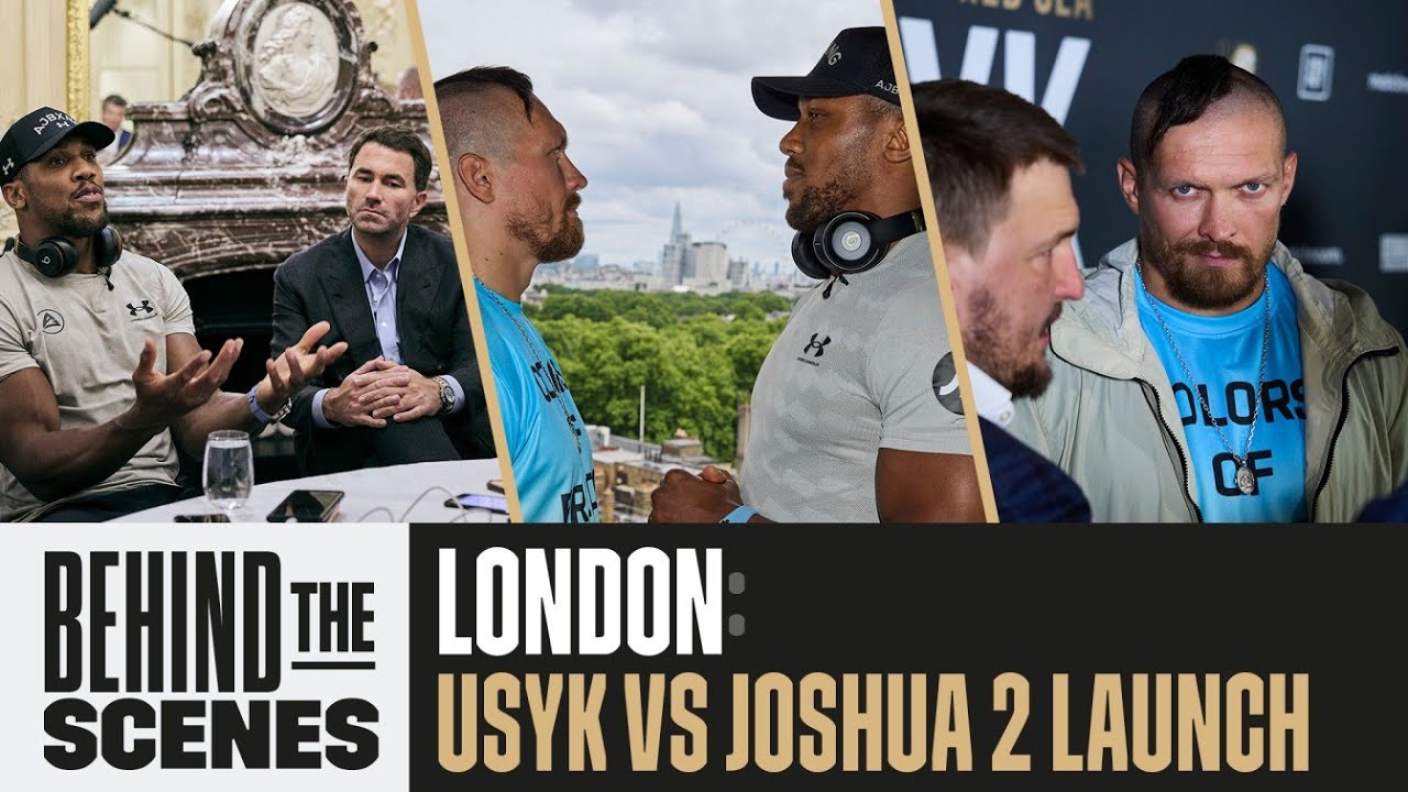 Press Tour, London: Oleksandr Usyk vs Anthony Joshua 2 (Behind The Scenes) background