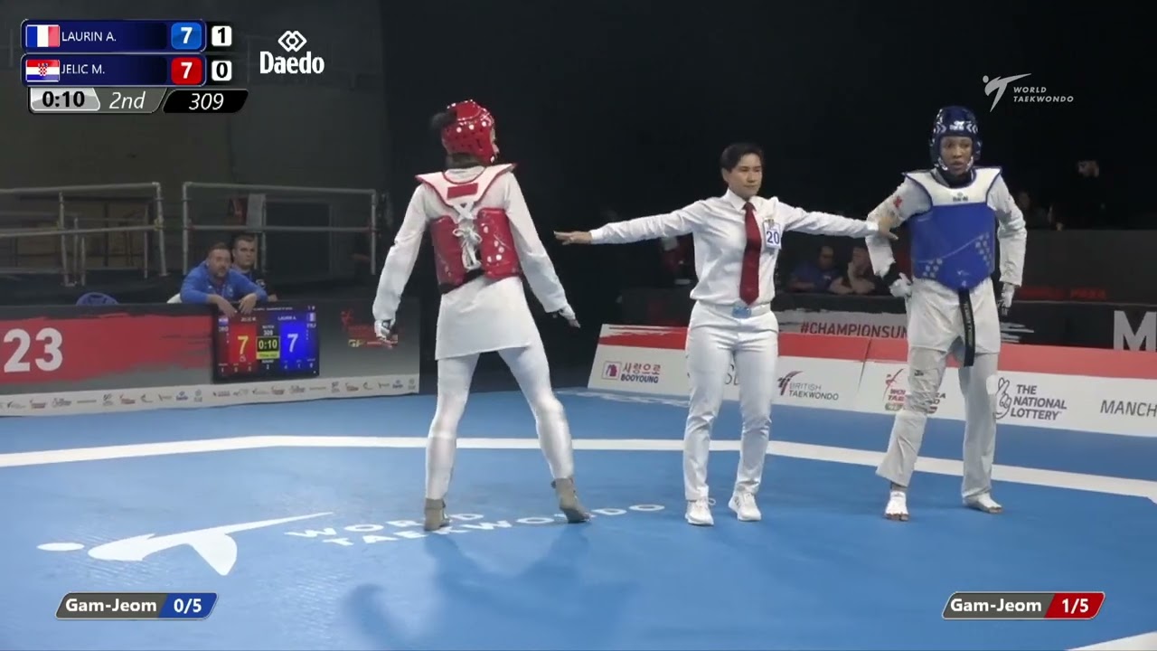 310 Quarterfinals WOMEN W +67KG KOR LEE D UZB OSIPOVA S