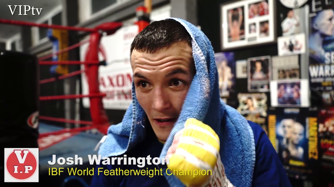 Josh Warrington his Dad and Manager and his penultimate spar
