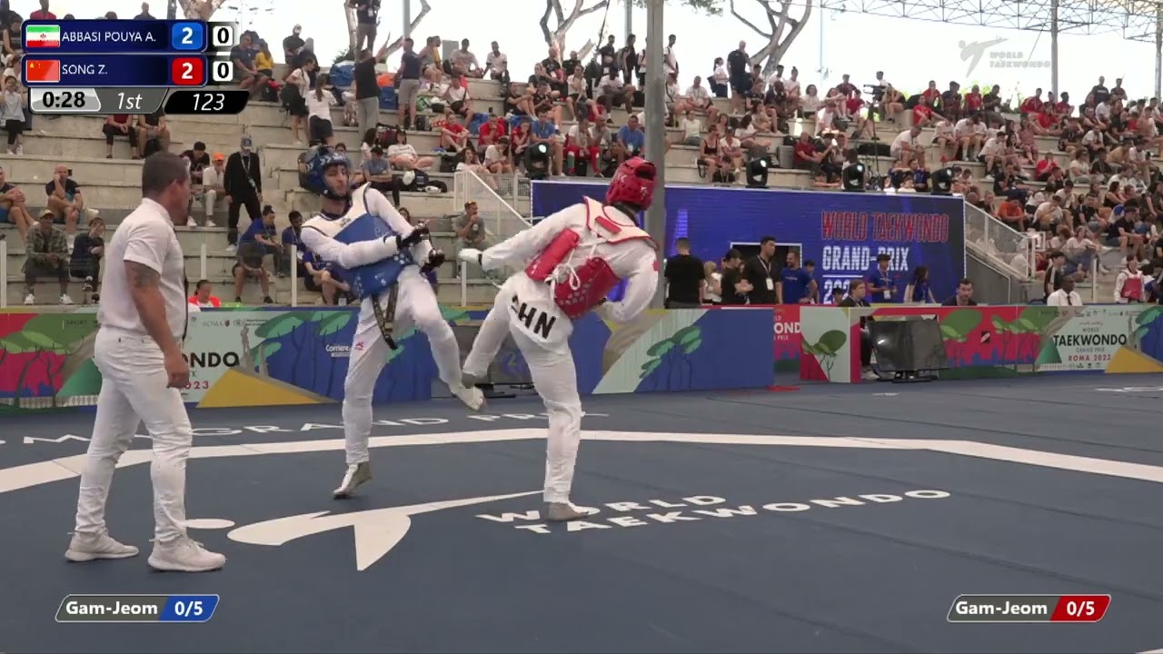 123 Quarterfinals MEN M +80KG IRI ABBASI POUYA A CHN SONG Z