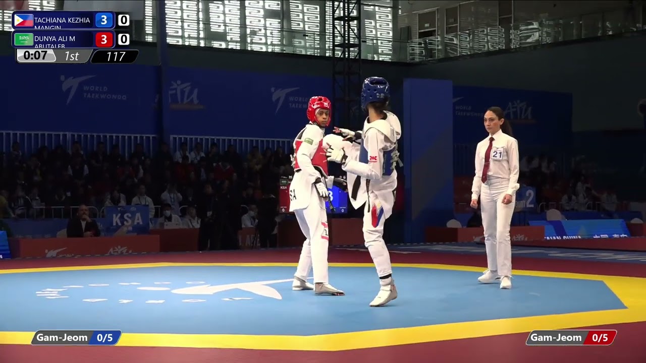 117 Semi final W 49kg PHI TACHIANA KEZHIA MANGIN KSA DUNYA ALI M ABUTALEB