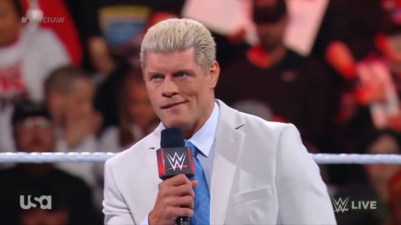 WWE RAW CODY RHODES ENTRANCE 04/10/23 backdrop