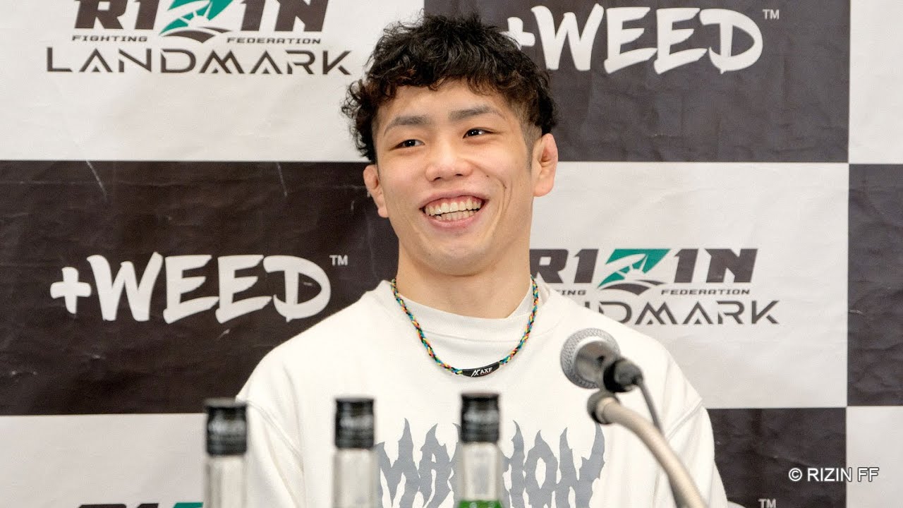 原口央 試合前インタビュー / +WEED presents RIZIN LANDMARK vol.3 background