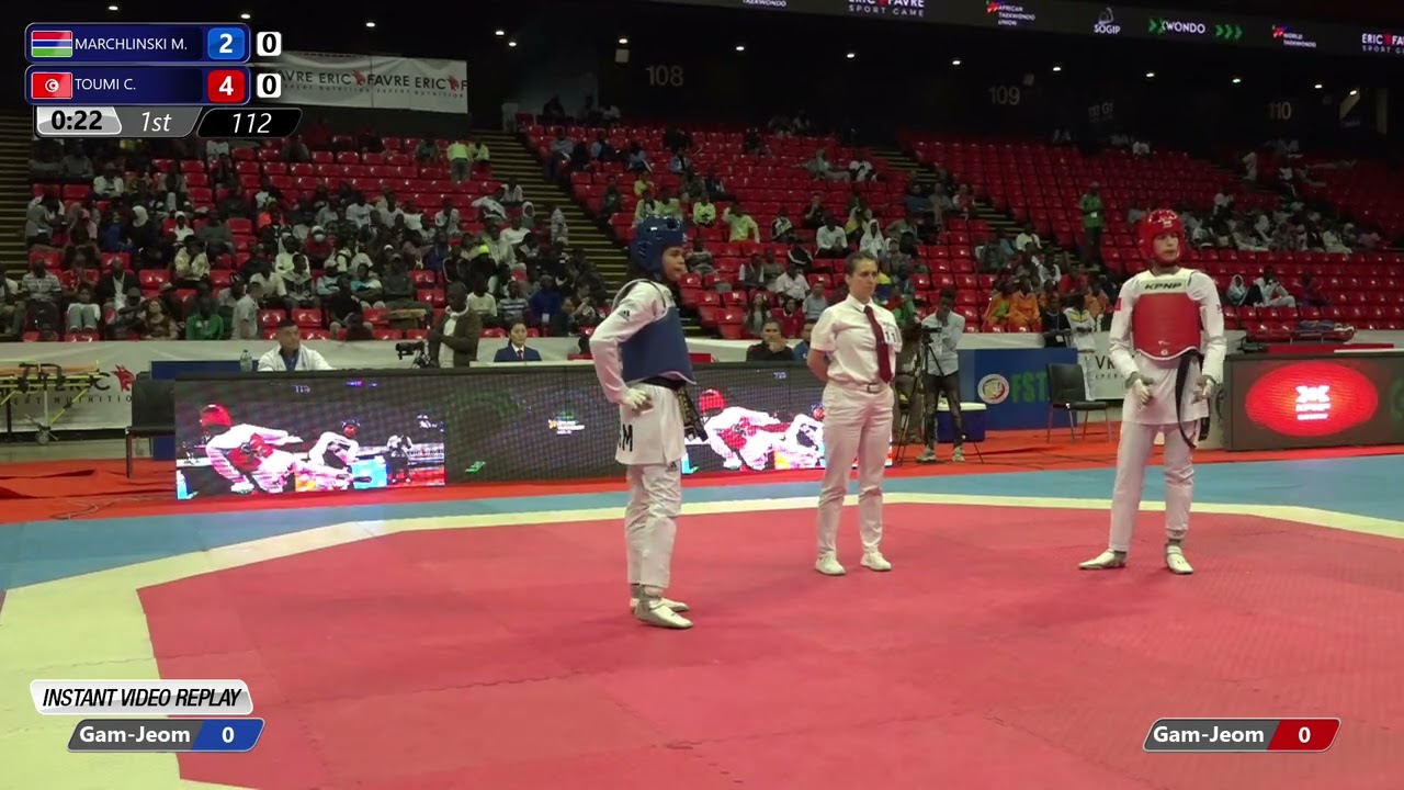 112 Quarter final W 57kg GAM MARCHLINSKI M TUN TOUMI C PGM | African Qualification Tournaments