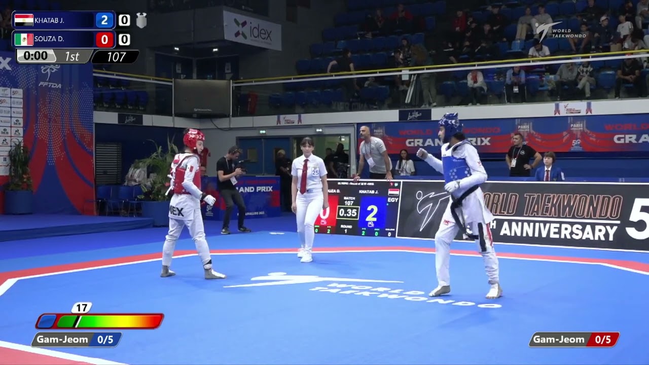 107 Round of 32 WOMEN W 49KG EGY KHATAB J MEX SOUZA D
