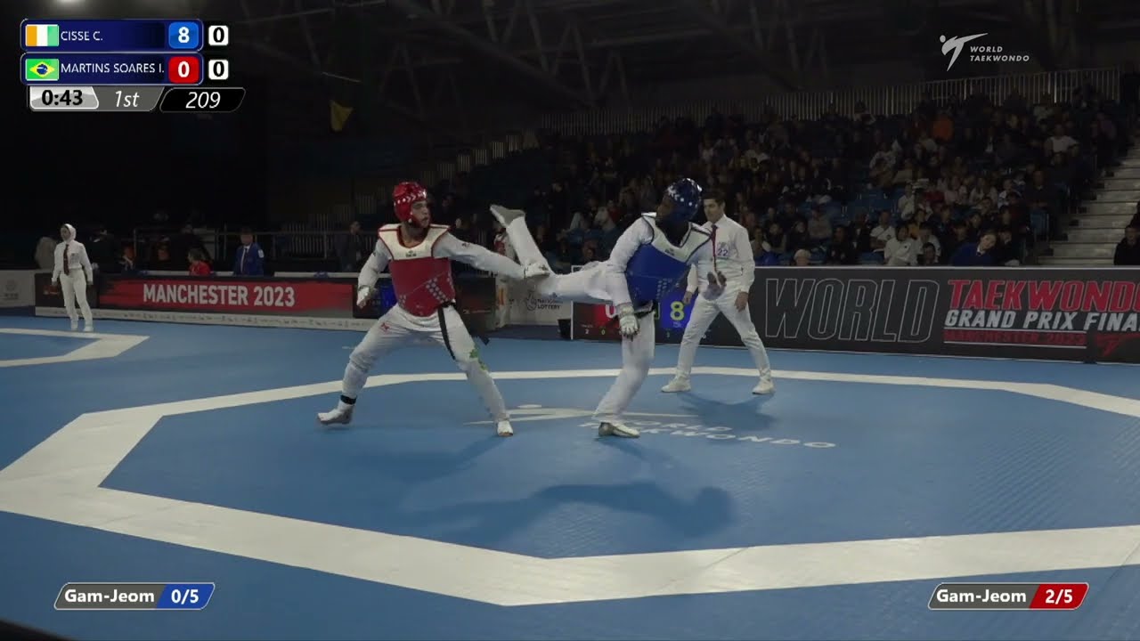 209 Quarterfinals MEN M +80KG CIV CISSE C BRA MARTINS SOARES I