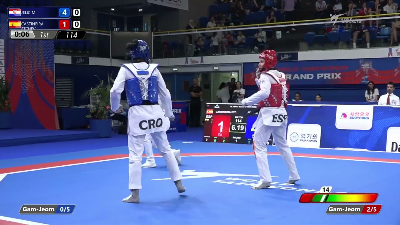 114 Round of 16 WOMEN W +67KG CRO JELIC M ESP CASTINEIRA ETCHEV