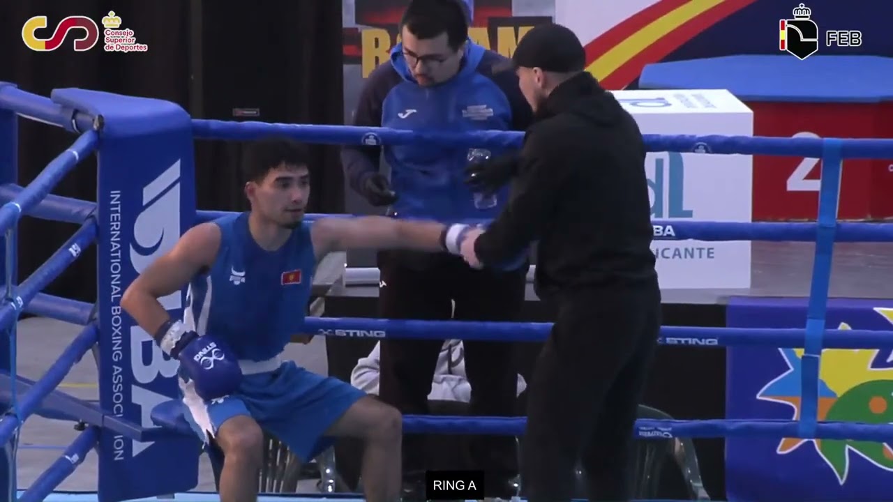 Baglan Kenzhibek (KAZ) vs. Sanzhai Seidekmatov (KGZ) Boxam Tournament 2025 SF's (54kg) backdrop