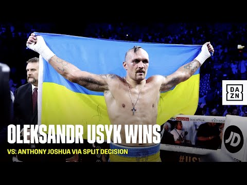 AND STILL! Oleksandr Usyk's reign continues with a split decision win over Anthony Joshua. background