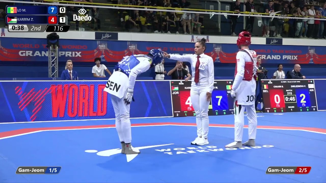 116 Round of 32 MEN M 68KG SEN LO M JOR KAREEM Z background