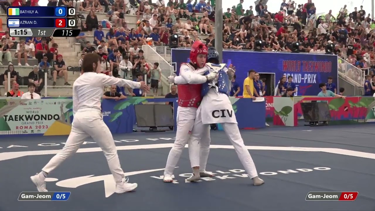 115 Round of 16 WOMEN W +67KG CIV BATHILY A ISR AZRAN D background