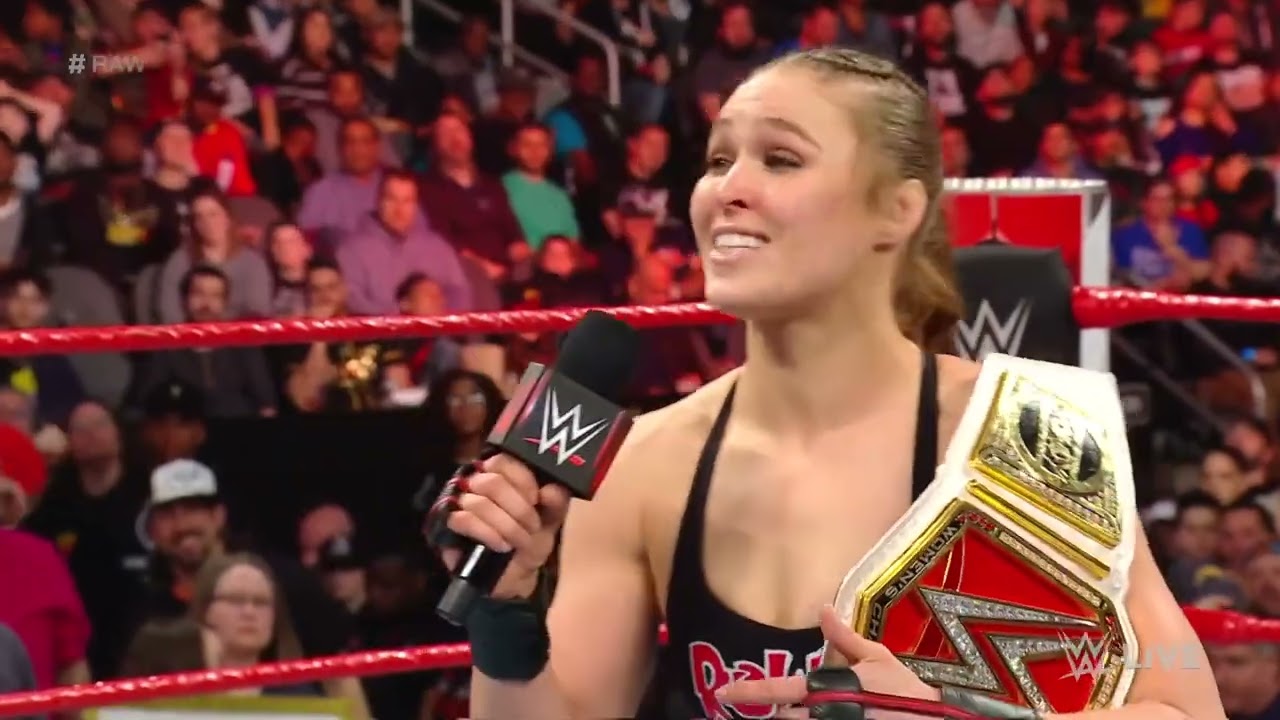 Ronda Rousey wants Becky Lynch at WrestleMania: Raw, February 25, 2019 background