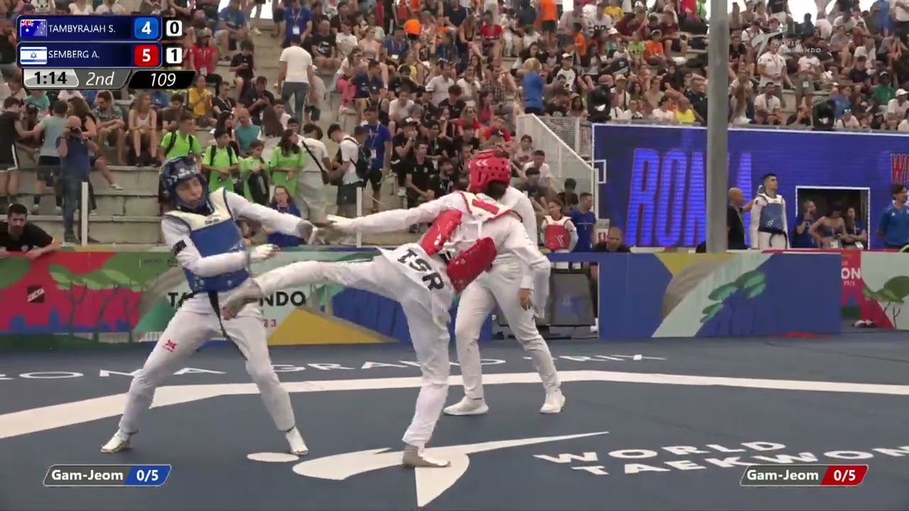109 Round of 32 WOMEN W 49KG AUS TAMBYRAJAH S ISR SEMBERG A