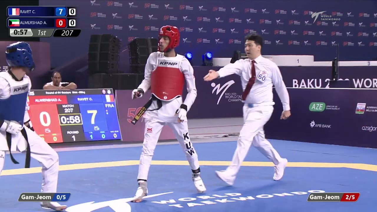 207 R64 Men 58kg FRA RAVET C KUW ALMERSHAD A