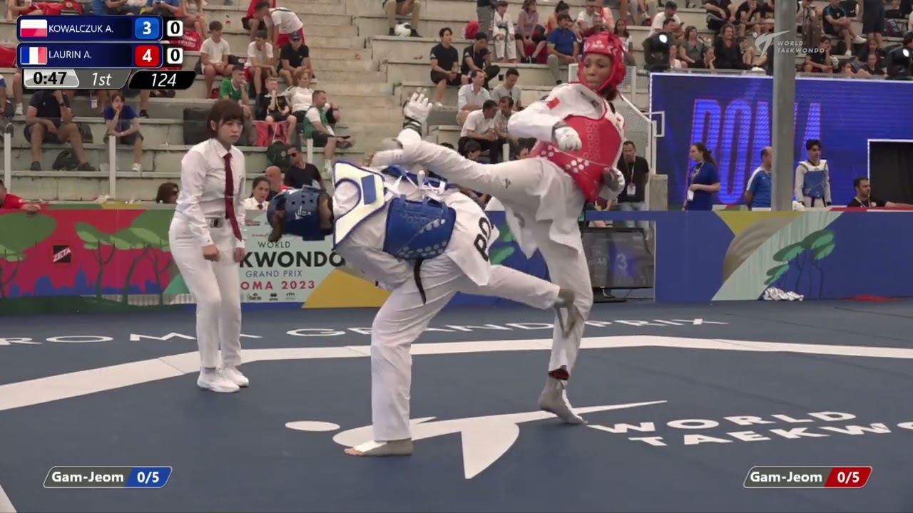 124 Quarterfinals WOMEN W +67KG POL KOWALCZUK A FRA LAURIN A