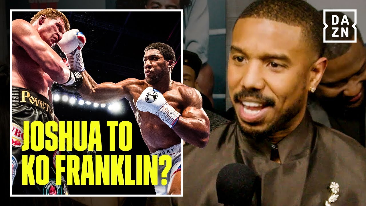 ANTHONY JOSHUA TO KO FRANKLIN? Creed III stars' predictions for AJ vs Franklin & Davis vs Garcia