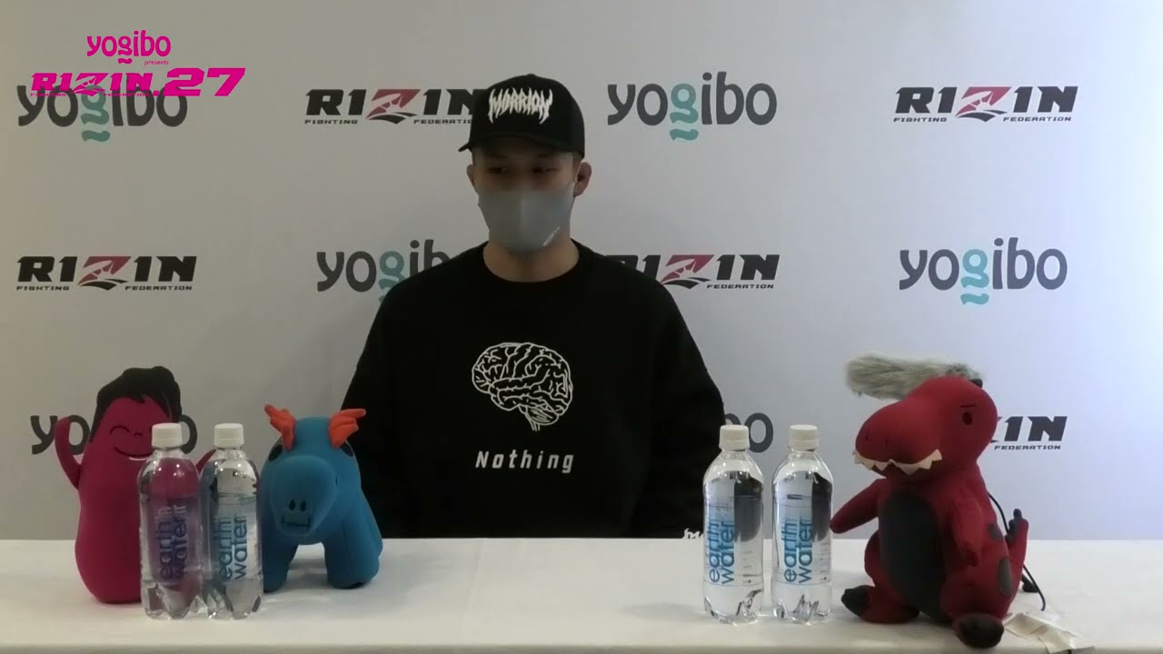 Yogibo presents RIZIN 27 関鉄矢 試合前インタビュー background
