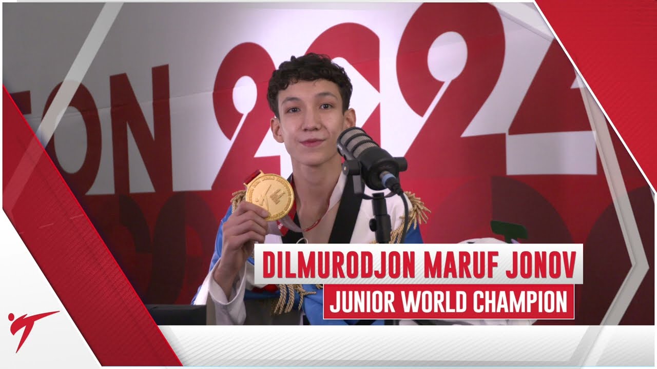 INTERVIEW DILMURODJON MARUF JONOV -45KG JUNIOR WORLD CHAMPION 2024 CHUNCHEON