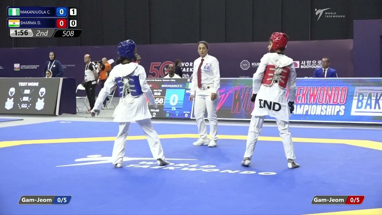 508 R64 Women 49kg NGR MAKANJUOLA C IND SHARMA D