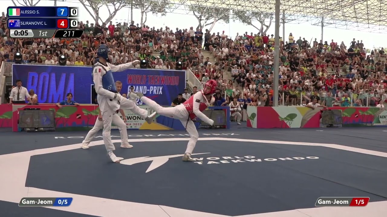 211 R16 MEN -80KG ITA ALESSIO Simone AUS SEJRANOVIC Leon background