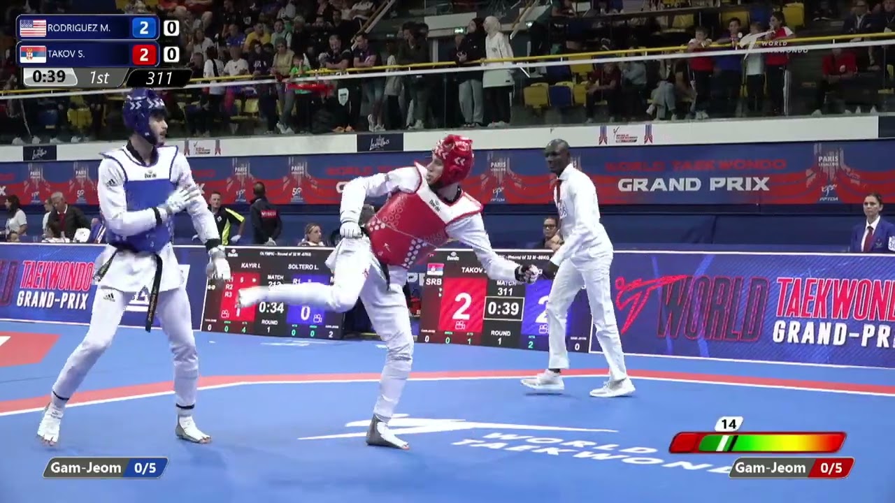 311 Round of 32 MEN M 80KG USA RODRIGUEZ M SRB TAKOV S
