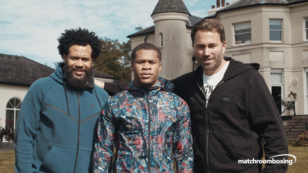 Devin Haney visits the U.K (Sparring/Media/Public Workout/Matchroom HQ) background