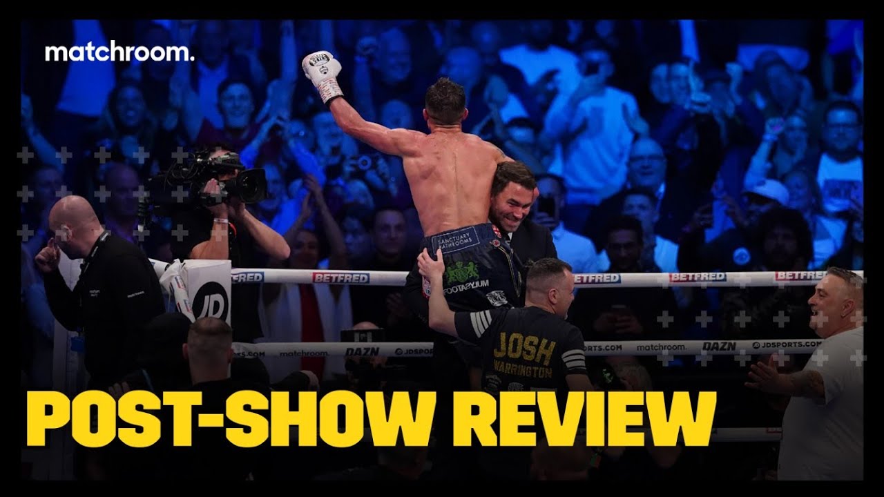 “Josh made history!" - Eddie Hearn reacts to Warrington vs Martinez 2 background