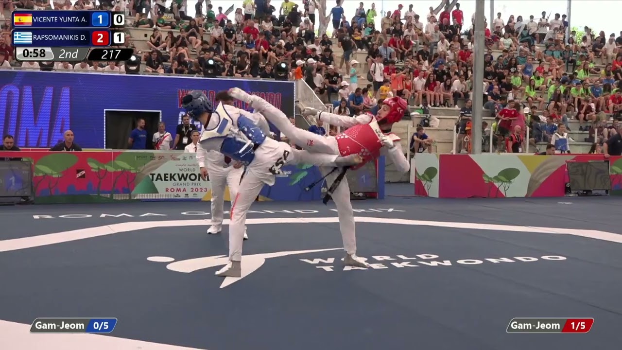 217 Round of 16 MEN M 58KG ESP VICENTE YUNTA A GRE RAPSOMANIKIS D