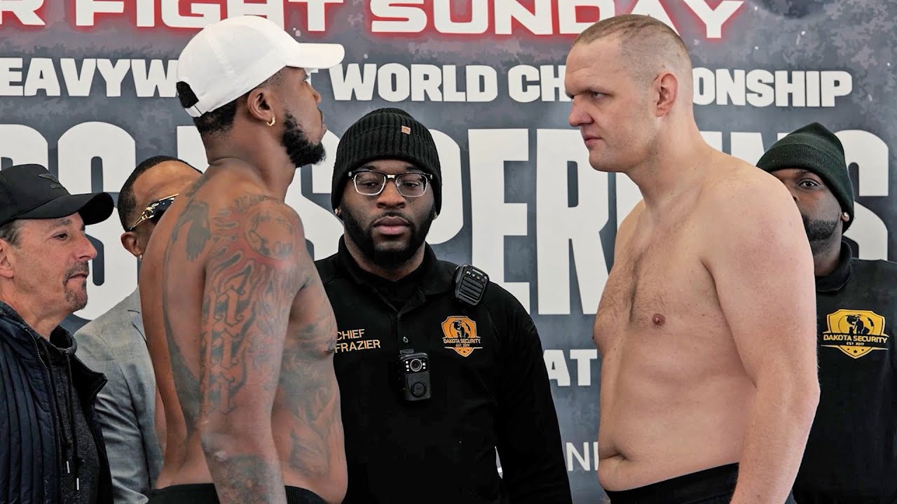 TENSE! Brandon Moore vs Skylar Lacy WEIGH IN & FACE OFF | Claressa Shields Undercard backdrop