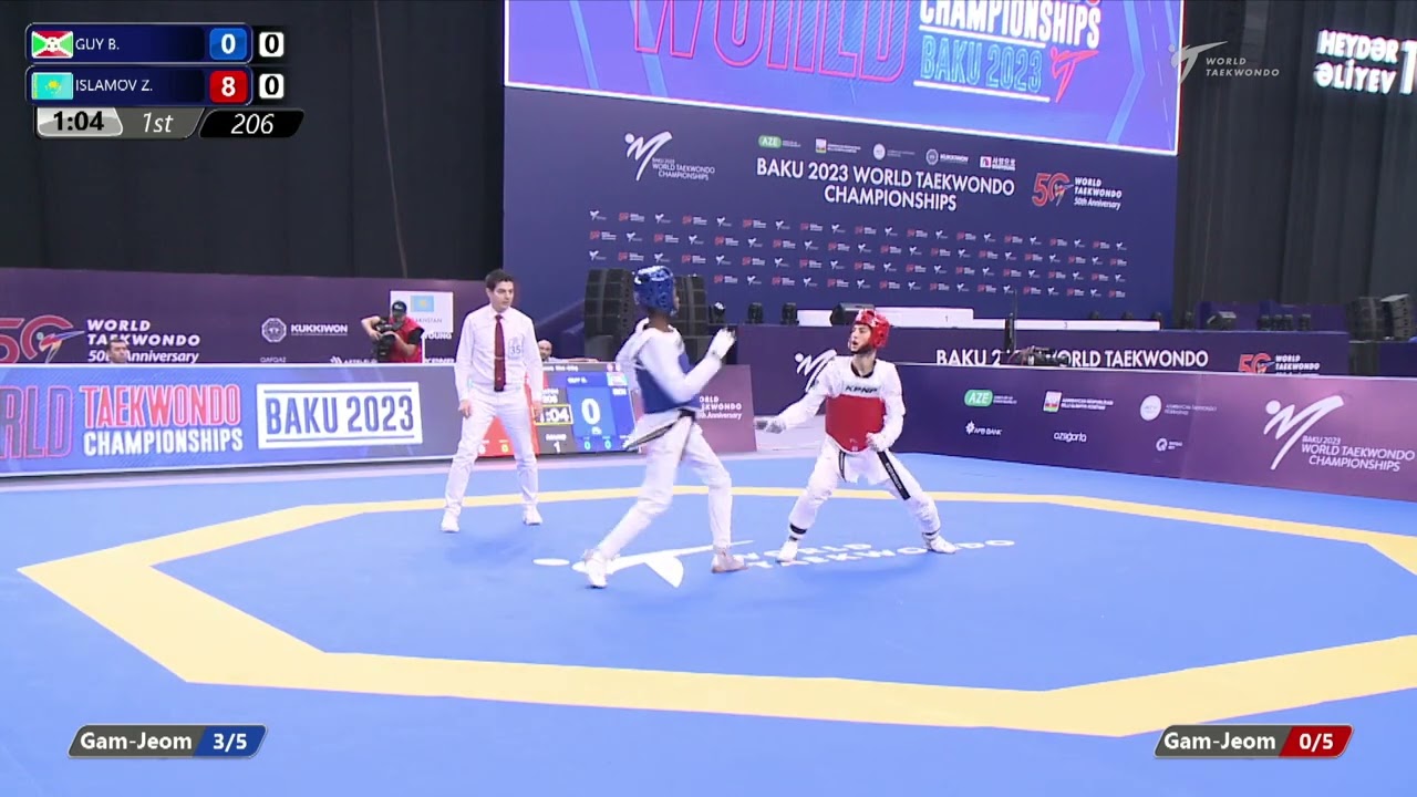206 R64 Men 54kg BDI GUY B KAZ ISLAMOV Z background