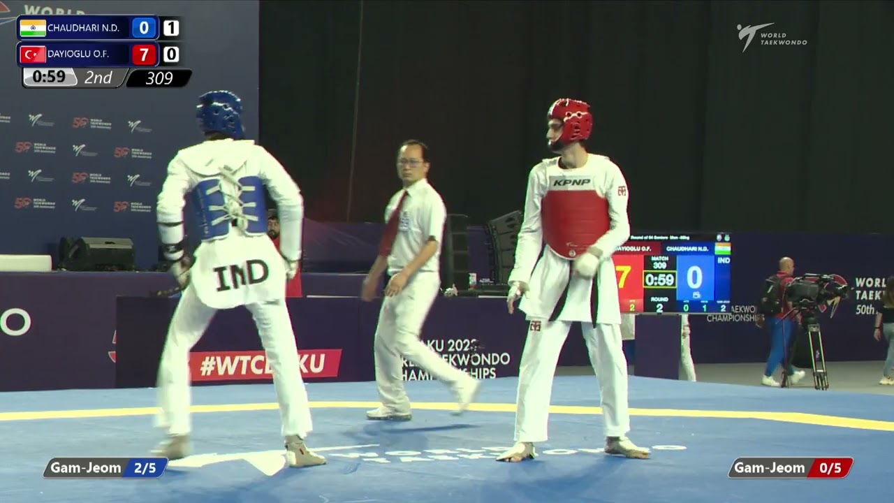309 R64 Men 58kg IND CHAUDHARI N D TUR DAYIOGLU O F
