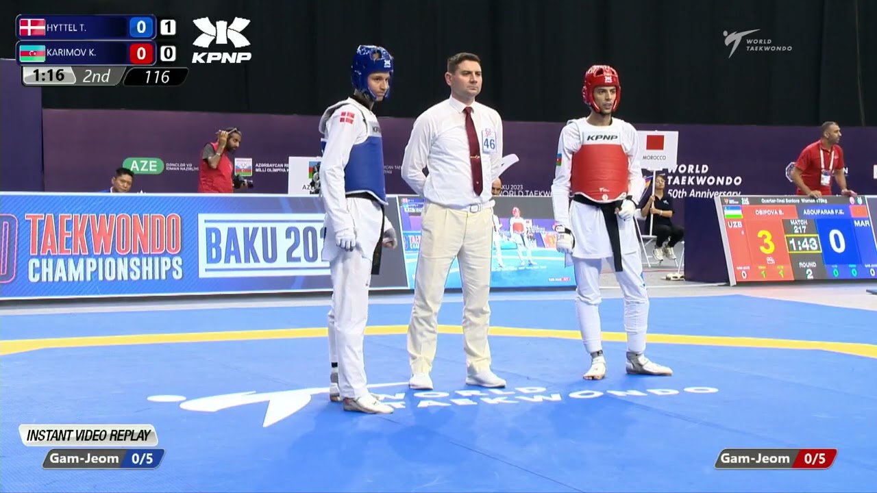 116 R16 Men 63kg DEN HYTTEL T AZE KARIMOV K background