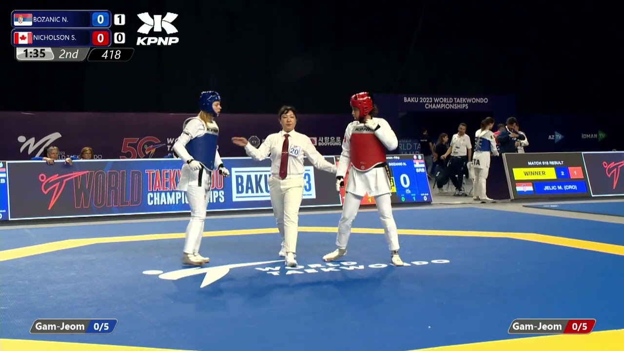 418 R32 Women 73kg SRB BOZANIC N CAN NICHOLSON S background