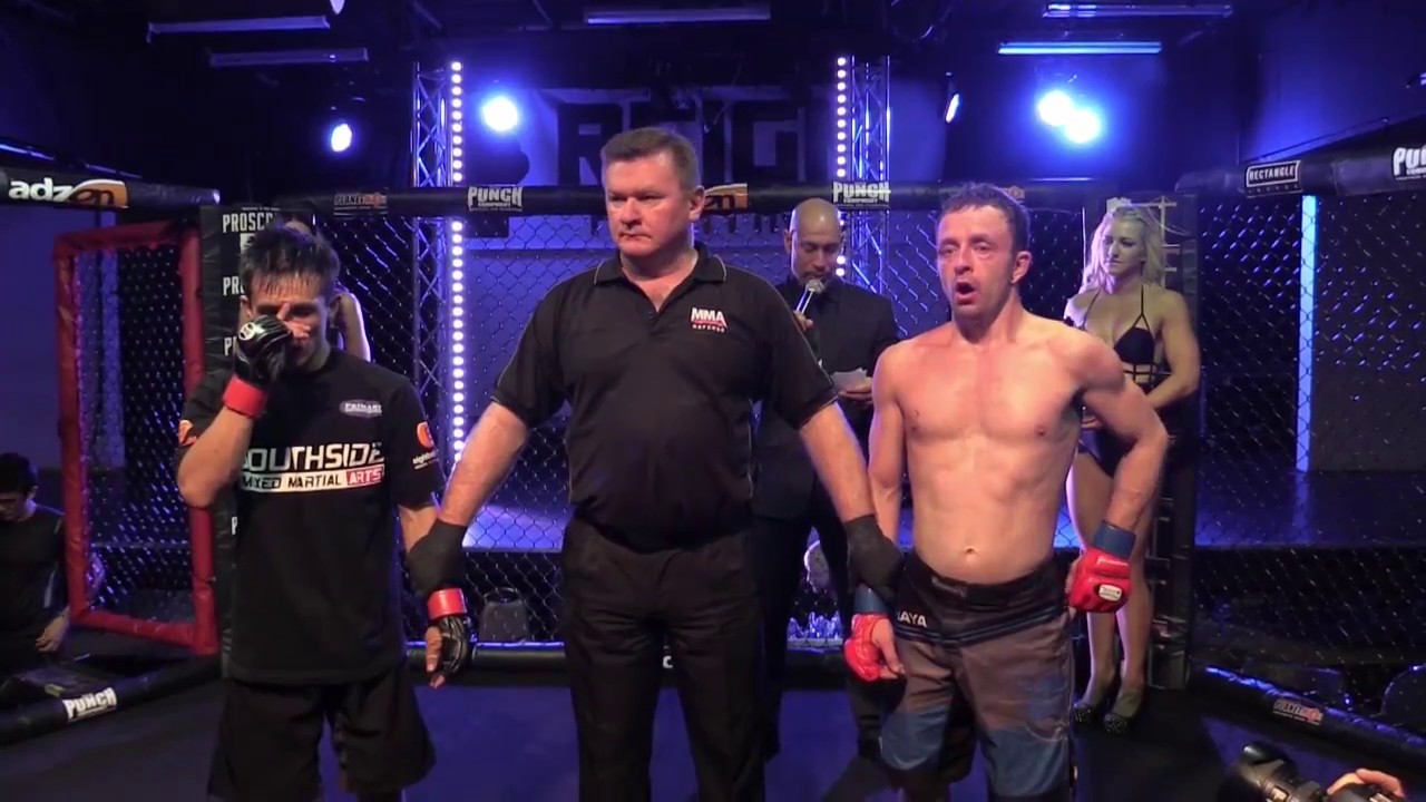 REIGN FIGHTING 1 - BRUICE QUARBANI VS ADAM HENNESSY - MMA FIGHT VIDEO background