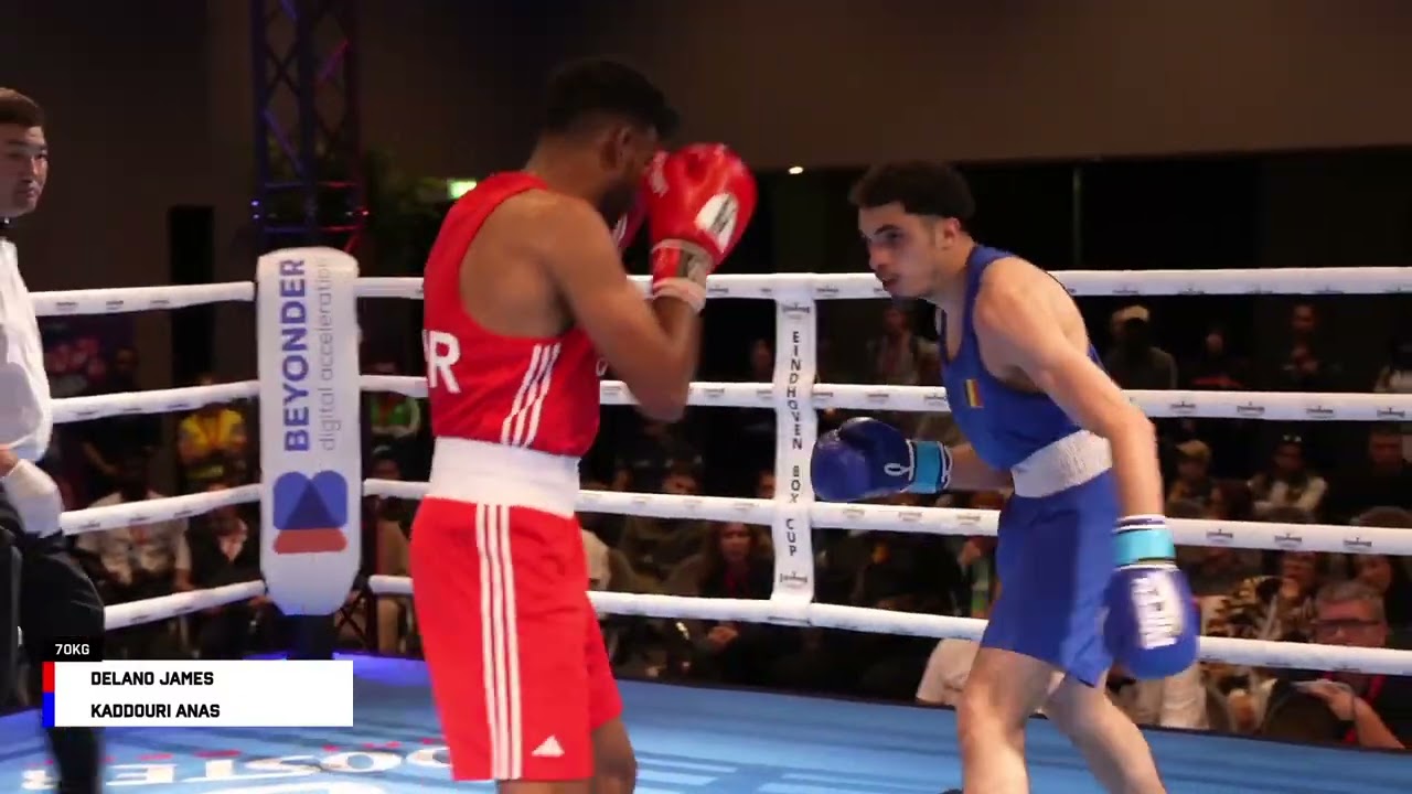 Delano James (SUR) vs. Anas Kaddouri (BEL) Eindhoven Box Cup 2025 QF's (70kg) background